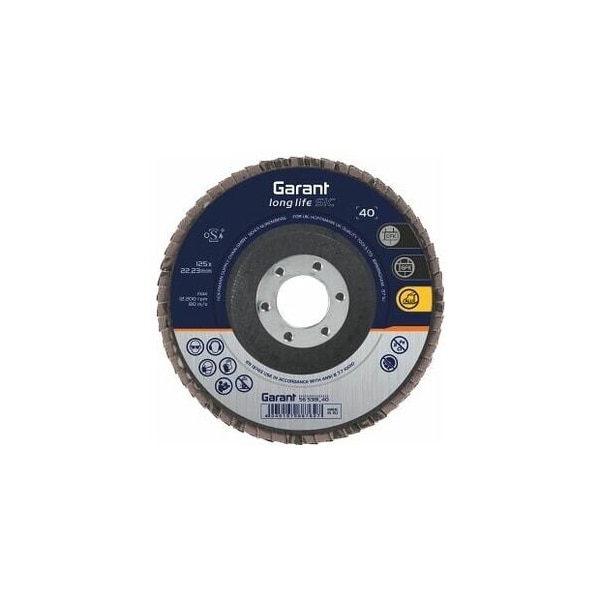 Garant Long Life Silicon Carbide Flap Disc, 115 mm, Grit: 40 565380 40 - main